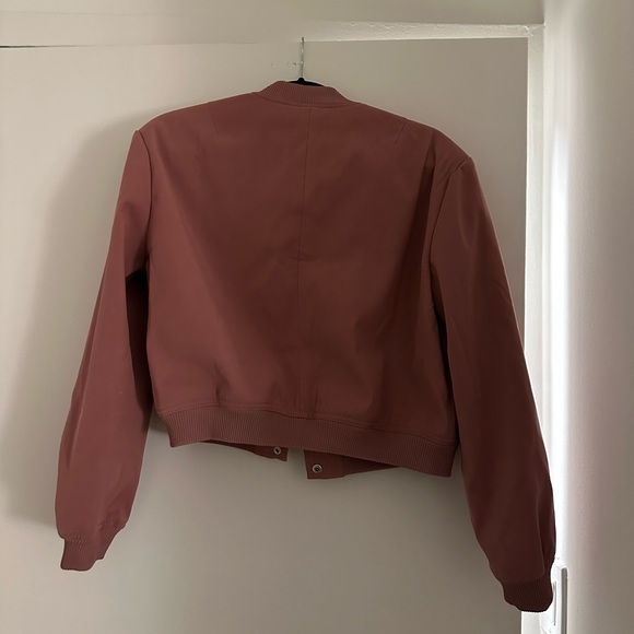 NWT Magenta Bomber Jacket with buttons - Picture 4 of 5